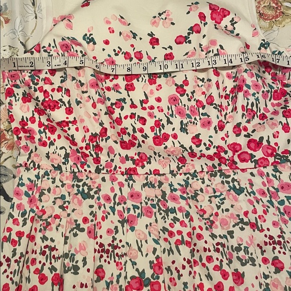 Talbots RSVP Rose Garden Fit Flare Dress 12 EASTER FLORAL Fully Lined - Picture 9 of 12